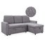 3 Seater Sofa Bed with Storage Carousel 7
