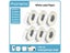 3 Rolls White Waterproof Anti-Oil Thermal Printer Label Tape Carousel 3