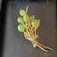 Gold tone greenstone brooch Carousel 1