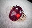 STUNNING 8CT SIM RUBY SPINEL & 18KGB RING SZ 12 *NO RES* Carousel 1