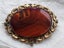 Antique Gold Carnelian Agate Brooch $1 Reserve Carousel 1
