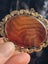 Antique Gold Carnelian Agate Brooch $1 Reserve Carousel 6
