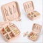 Small Faux Leather Travel Jewelry Box Organizer Display Storage Case for Ring Carousel 3