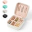 Small Faux Leather Travel Jewelry Box Organizer Display Storage Case for Ring Carousel 1