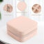 Small Faux Leather Travel Jewelry Box Organizer Display Storage Case for Ring Carousel 6