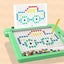 Magnetic Doodle Drawing Board, Dinosaur Magnetic Dot Art Doodle Pad for Toddl Carousel 2