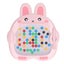 Magnetic Drawing Board for Kids, Magnetic Dot Art Toy Bunny Shape Educational Carousel 1