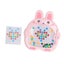 Magnetic Drawing Board for Kids, Magnetic Dot Art Toy Bunny Shape Educational Carousel 7