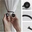 6-Pack Magnetic Curtain Tiebacks, Black, Decorative Holdbacks for Home Bedroo Carousel 2