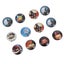 12pcs 25mm Halloween Time Refrigerator Round Glass Fridge Magnets Stickers For Carousel 1