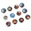 12pcs 25mm Halloween Time Refrigerator Round Glass Fridge Magnets Stickers For Carousel 2