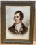 Antique print portrait of Robert Burns print on glass Carousel 1