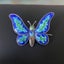 Vintage Sterling silver and enamel Butterfly Brooch Carousel 1