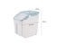 Food Storage Container Bin - Airtight 10KG Carousel 5