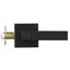 Privacy Door Handle 5 PCS Matte Black Square Door Lever with Keyless Lock Carousel 11