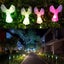 2 Pack Solar Angel Lights, Solar Garden Light Outdoor, Decorative Angel Light Carousel 3
