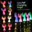 2 Pack Solar Angel Lights, Solar Garden Light Outdoor, Decorative Angel Light Carousel 7