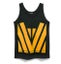 Hi Vis Forestry Singlet - Black/Orange - Sizes M to 2XL Carousel 1