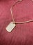 TOP QUALITY 2CT SIM DIAMOND 18KGB DOG TAG PENDANT ON 18KGB BOX CHAIN *NO RES* Carousel 5