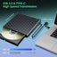 DVD Player for Laptop,External CD/DVD Drive for Laptop,7 in 1 USB Portable CD Carousel 5