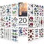 "Lady Up 7 Sheets Temporary Tattoos Fake Tattoo for Women Girls Flower Rose A Carousel 1