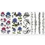 "Lady Up 7 Sheets Temporary Tattoos Fake Tattoo for Women Girls Flower Rose A Carousel 3