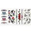 "Lady Up 7 Sheets Temporary Tattoos Fake Tattoo for Women Girls Flower Rose A Carousel 9