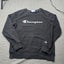 Champion Black Crewneck Size Medium Jersey Sweatshirt Carousel 1
