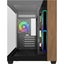 Cooler Master Elite 481 Tempered Glass mATX Tower Gaming Case - Wood Black 3x Carousel 2