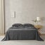 Natural Home 100% European Flax Linen Sheet Set Charcoal Single Bed Carousel 1