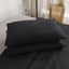 Natural Home 100% European Flax Linen Sheet Set Charcoal Single Bed Carousel 4
