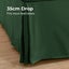 Dreamaker Superfine Washed Microfibre Pleated Valance Hunter Green Super King Carousel 3