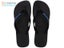 Havaianas Logo Filete Jandals Black/Blue Mens US1… Carousel 1