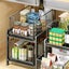 Pull-Out Sliding Drawer Cabinet Organizer, Slide-Out Stackable Under Sink Cab Carousel 2
