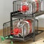 Pull-Out Sliding Drawer Cabinet Organizer, Slide-Out Stackable Under Sink Cab Carousel 7