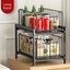 Pull-Out Sliding Drawer Cabinet Organizer, Slide-Out Stackable Under Sink Cab Carousel 9