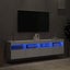 Vida Xl Tv Wall Cabinets With Led Lights 2 Pcs White 80X30x40 Cm Carousel 3