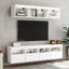 Vida Xl Tv Wall Cabinets With Led Lights 2 Pcs White 80X30x40 Cm Carousel 5