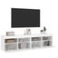 Vida Xl Tv Wall Cabinets With Led Lights 2 Pcs White 80X30x40 Cm Carousel 6