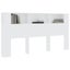 Vida Xl Headboard Cabinet White 200X18.5X104.5 Cm Carousel 1