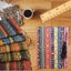5 Pcs Cotton Craft Fabric Bundle Squares, Colored Printing Fabrics Ethnic Sty Carousel 3