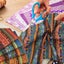 5 Pcs Cotton Craft Fabric Bundle Squares, Colored Printing Fabrics Ethnic Sty Carousel 6