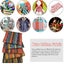 5 Pcs Cotton Craft Fabric Bundle Squares, Colored Printing Fabrics Ethnic Sty Carousel 2