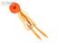 Ocean Angler Coin Drop Lure 80g Pure Orange Carousel 3