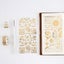 Gold Stamping Flat Stickers Cat English Flower Decals Decorative Stationary S Carousel 4