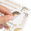 Gold Stamping Flat Stickers Cat English Flower Decals Decorative Stationary S Carousel 6