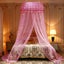 Princess Bed Canopy Netting Mosquito Net Round Lace Dome for Twin Full and Qu Carousel 2