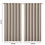 Sello 2X Blockout Curtains Panels 3 Layers Beige 240 230Cm Carousel 2