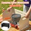 Outdoor Camping Tri Fold Board Portable Folding Windproof Windshield Protector W Carousel 3
