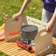 Outdoor Camping Tri Fold Board Portable Folding Windproof Windshield Protector W Carousel 4